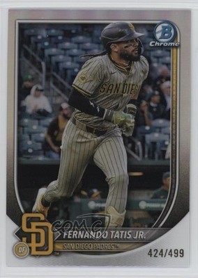 2025 Bowman Chrome Refractor 424/499 Fernando Tatis Jr #8 1uu3