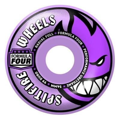Spitfire Formula Four Skateboard Rollen 99 Radial Full Lt Purple 54mm