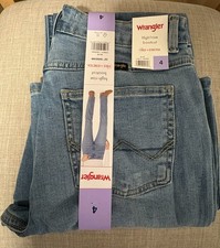 Wrangler Women's High Rise Bootcut Blue Jeans Size 4/27 Light Wash BRAND NEW NWT