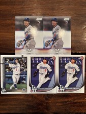 Hyeseong Kim RC 5 Card LOT! Stadium Club / Topps / Bowman - Los Angeles Dodgers