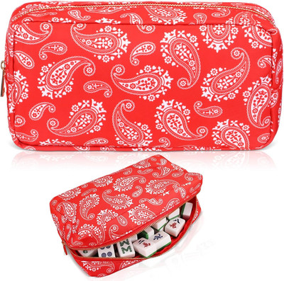 Empty Mahjong Tiles Bag Thickened American Mahjong Tiles Bag with Zipper Boar...