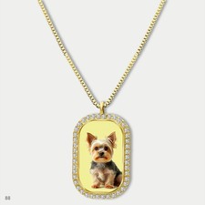 New Cute Yorkie Yorkshire Terrier Dog Fashion Pendant Necklace Chain Image Dog T