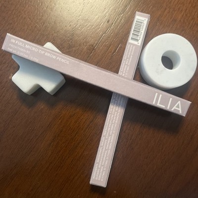 ILIA In Full Micro-Tip Brow Pencil TAUPE or AUBURN-BROWN .003 oz CHOOSE ONE