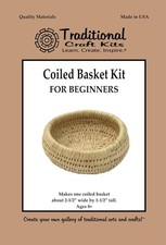 Coiled Basket Kit for Beginners - Traditional Craft, Easy to Make
