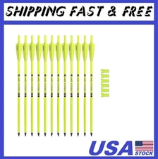 Crossbow Bolts 20inch Fluorescence Color Carbon Crossbow Hunting Arrows with