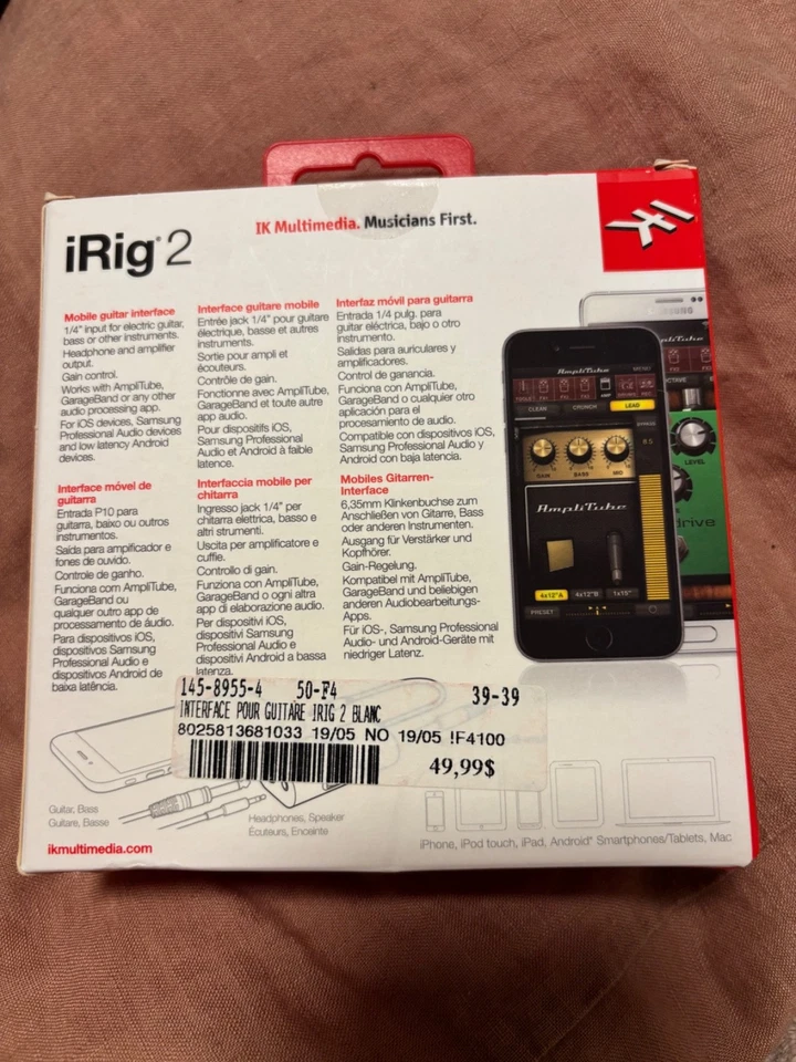 iRig 2 Audio Multimedia Interface - White - Image 2 of 4
