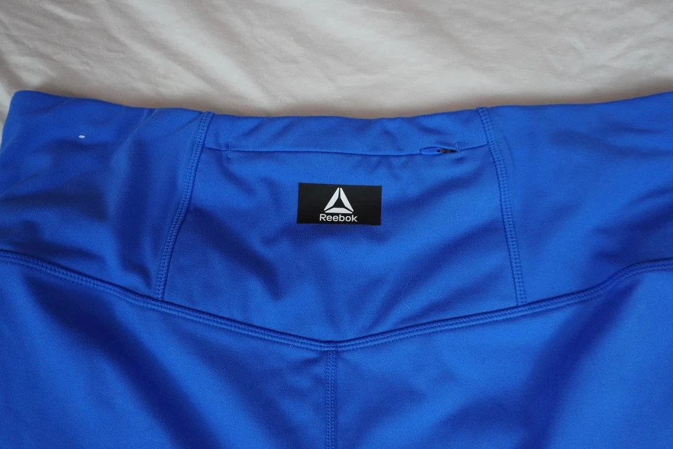 Pantalones Cortos de Motociclista Reebok XXL Azul Cintura Alta Atléticos Gimnasio Ropa Activa Foto 3 de 4