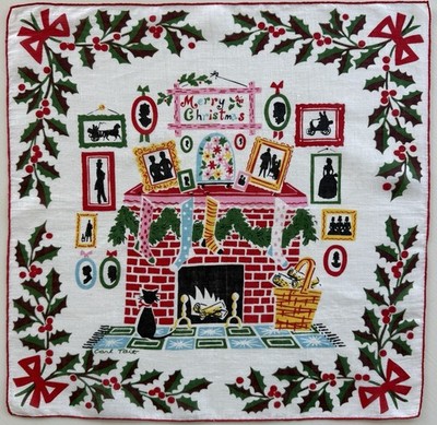 Vintage Handkerchief  CARL TAIT HOME SWEET HOME