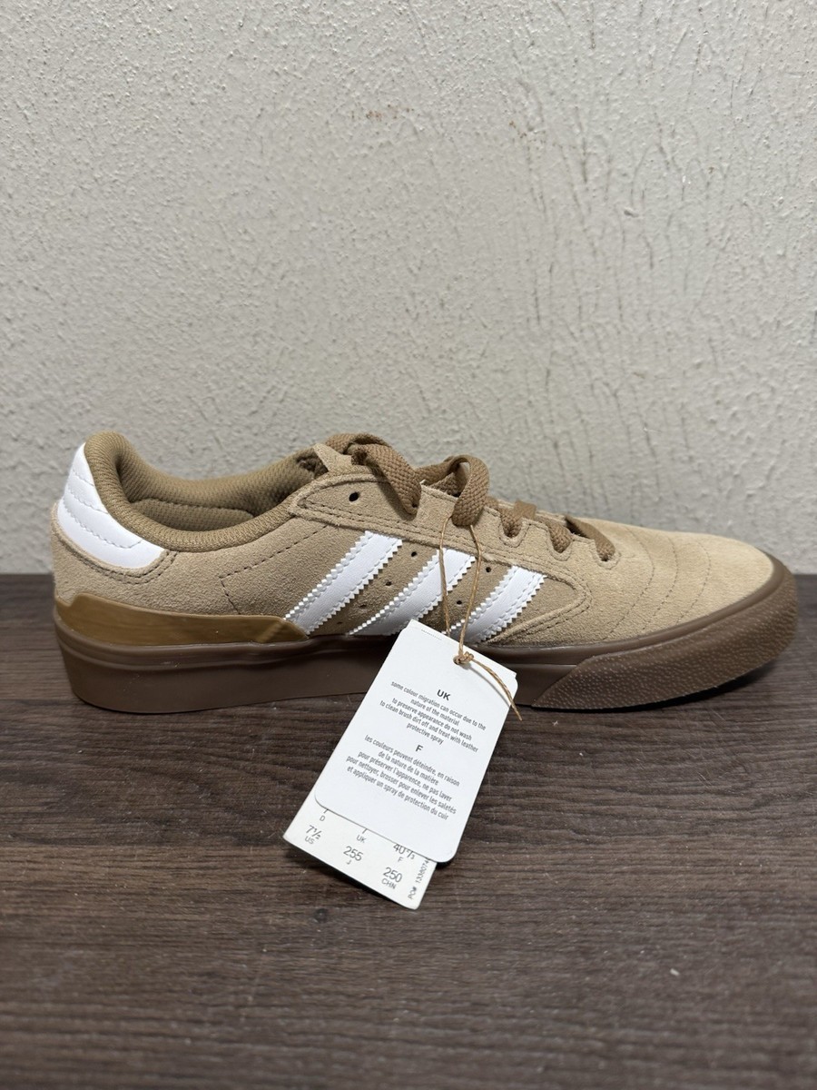 New Adidas Busenitz Vulc II Men's Skate Shoe IE3090 Brown Beige