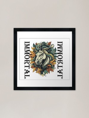 Unsterbliches Pferd Gerahmter Kunstdruck Gerahmtes Wandbild Poster Leinwanddruck Bild