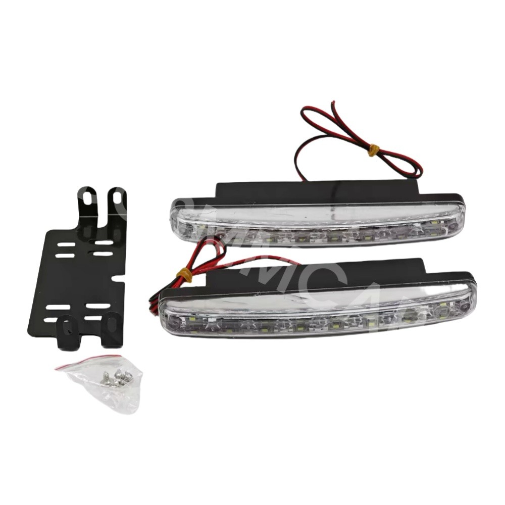 Fit For Mercedes-Benz DRL Driving Bumper Lights 8LED Daytime Running Fog Lamps