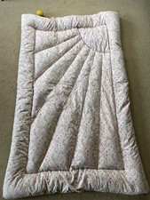 1940’s Cotton Pink Paisley Single Eiderdown Quilt 5ftx40”