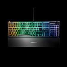 SteelSeries clavier gaming illuminé noir azerty  résistant à l’eau IP32