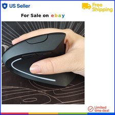 Wireless Ergonomic Mouse Bluetooth USB A C 4800 DPI Silent Carpal Tunnel