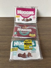Vintage Huggies 1992 NEW UNOPENED Sample Pack of 3 - Size 1 - Ultrathin Supreme