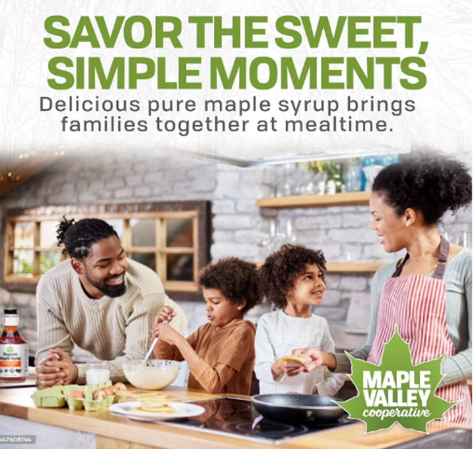 Jarabe de arce puro orgánico Maple Valley, oscuro y robusto mejor que el jarabe para panqueques Foto 4 de 4
