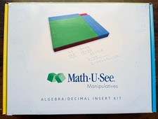 Math U See Manipulatives Algebra/Decimal Inse...