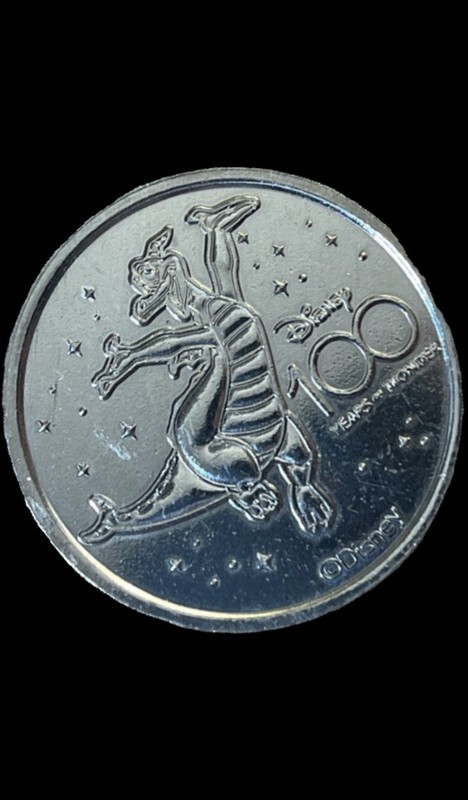 Disney World Pocket Medallion Coin - Disney 100 Years Of Wonder- Figment