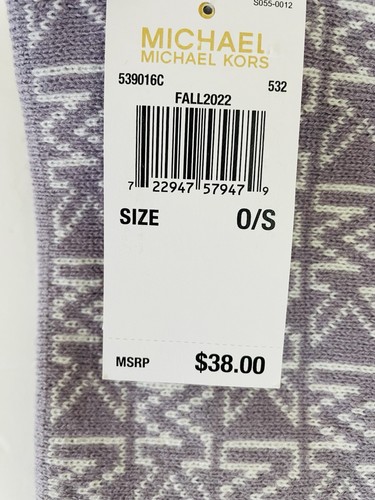 NWT Michael Kors Women's Casual Winter Knit Headband Purple White - Picture 3 of 4