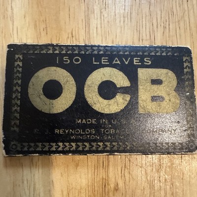 Vintage Pack RJ Reynolds OCB Cigarette Rolling Papers 150 Leaves