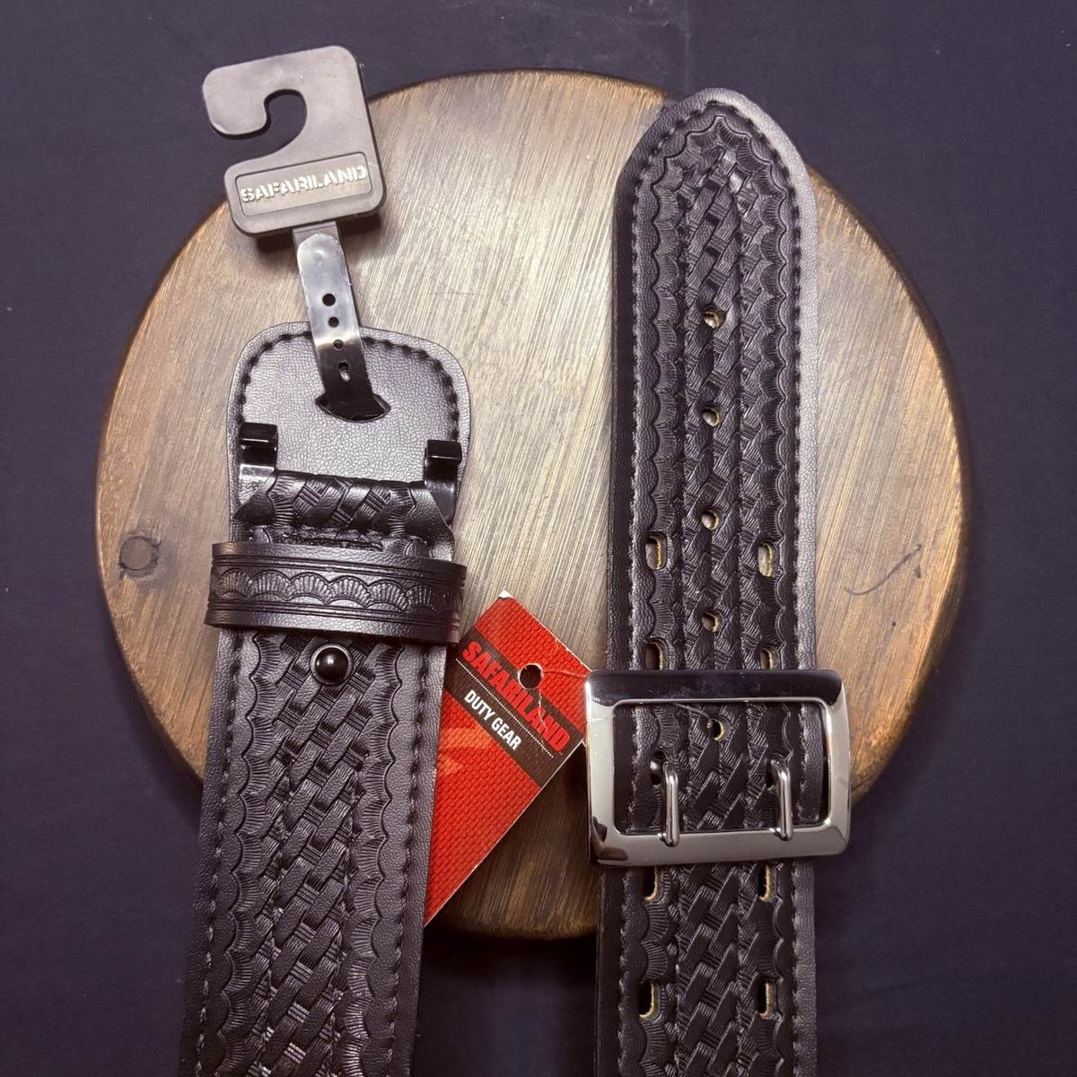 Safariland Model 87 Duty Belt - Size 32 - Sued Lined Basketweave 