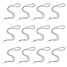 100 Pcs Card Holder Strap Lanyard with Clip Badge Lanyards for Id Straps
