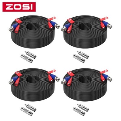 ZOSI 4x30M Meter DC BNC Video Kabel Netzteilkabel Für HD CCTV Überwachungskamera