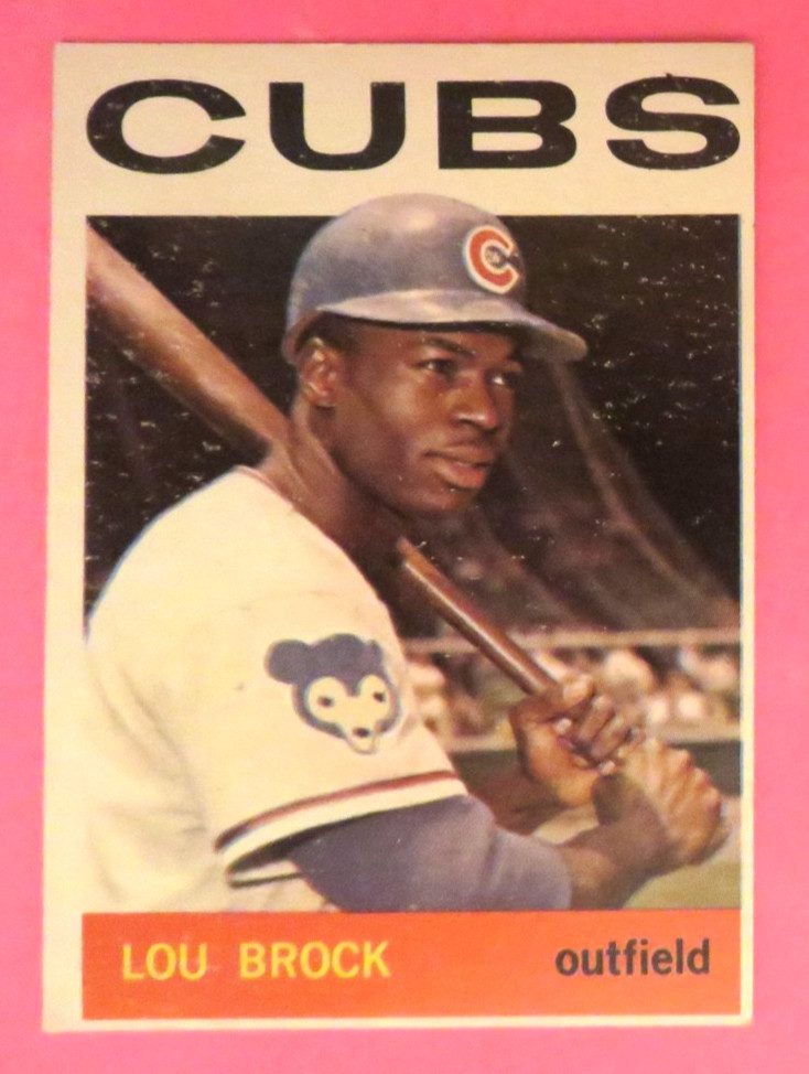 1964 Topps. Chicago Cubs - LOU BROCK #29 - MLB HOF - 1985