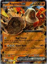 Regirock ex 107/217 Double Rare Ascended Heroes Pokemon Holo Near Mint