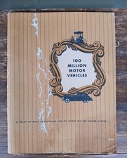 Vintage 1948 &lsquo;100 Million Motor Vehicles&rsquo; AMA Antique Car Photographs Ford Chevy