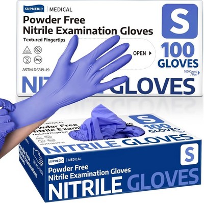 Medical Soft Max  Nitrile Exam Gloves, Powder-Latex-Food Safe Clean Disposable