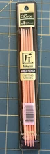 Clover Takumi Bamboo Double Pointed Knitting Needles 7" US 5 (23.75mm) Pkg of 5