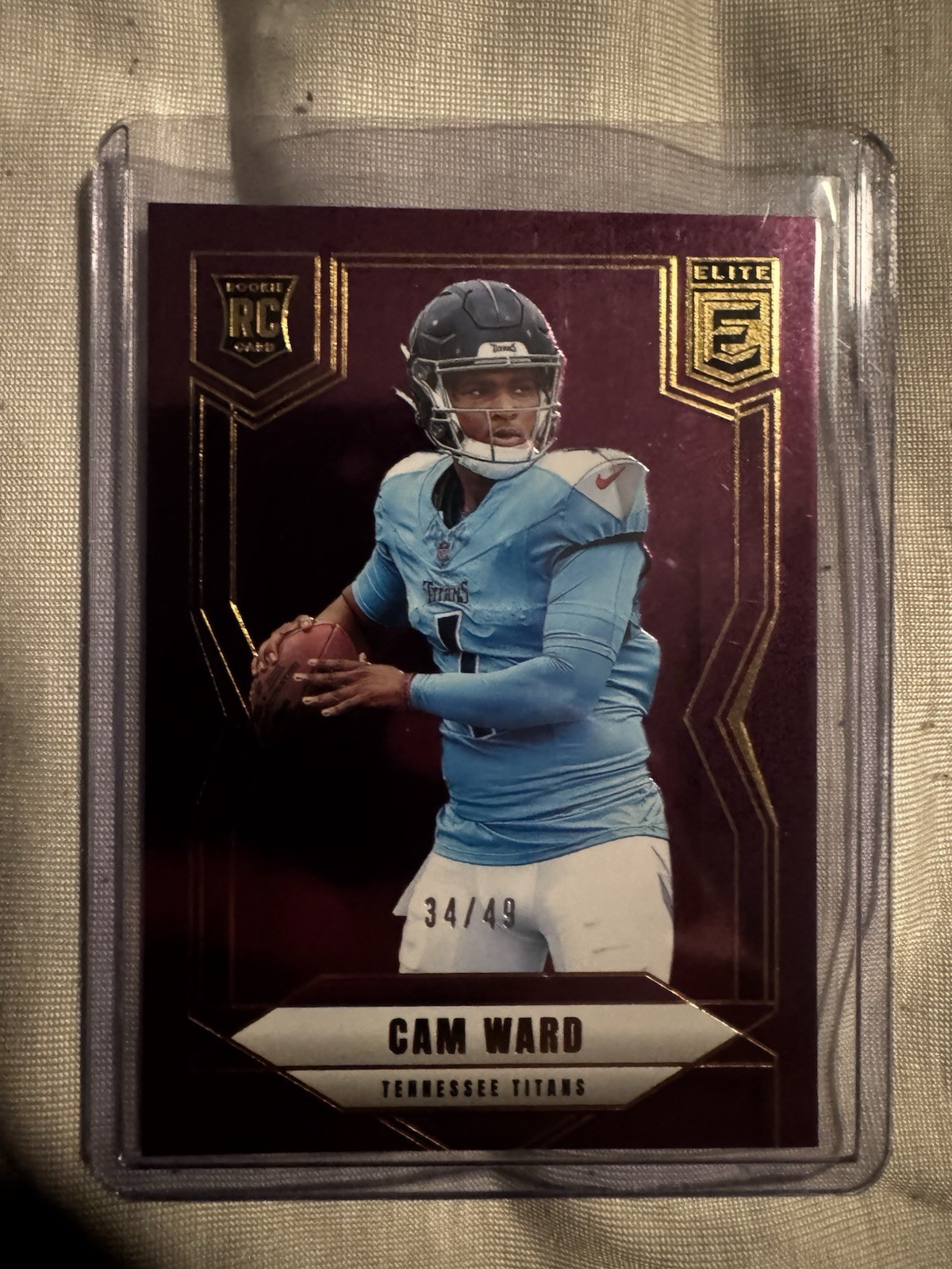 2025 Panini Donruss Elite - Rookies Cameron Ward #101 Purple /49 (RC)