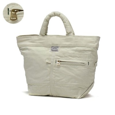 PORTER MILE Mini Tote Bag 754-15115 Black Nylon Cotton Made in