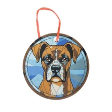 Boxer Design Holographic Dog Ornament