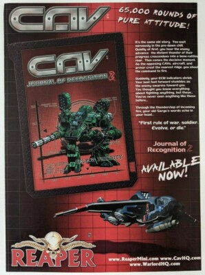 BattleTech CAV Journal of Recognition 2 Print Ad Game Poster Art PROMO Original 