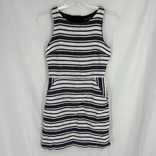 Banana Republic Black Tweed Fit & Flare Sleeveless Dress Women’s Size 4