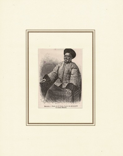 China 1880: 3 Antique Woodcuts with Chinese Politicians - Picture 6 of 8