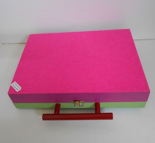 Upcycled/Embellished/Decoupaged Brightly Colored FISH Theme Cigar/Memory Box - Picture 6 of 7