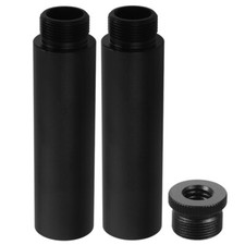 2PCS Mic Stand Extension Tube Microphone Extension Pipe Aluminium Stand Extender