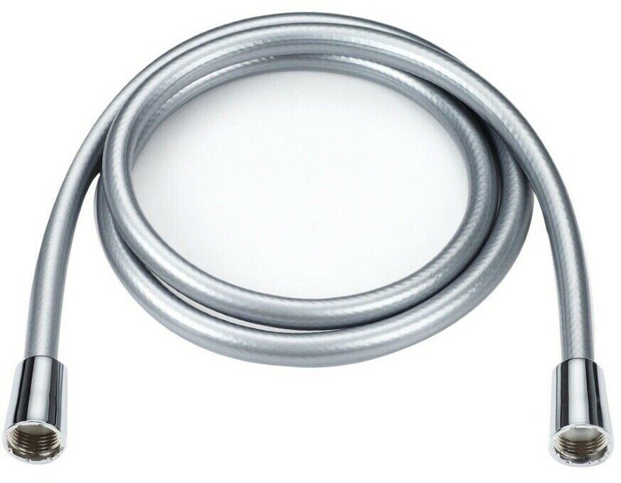 Blue Canyon PVC Plastic Bathroom Shower Pipe Hose - Silver - 1.5m