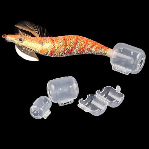 60Pcs Octopus Squid Fishing Lures Jig Hook Protector Cover Prawn Bait Safety Cap - Picture 3 of 12