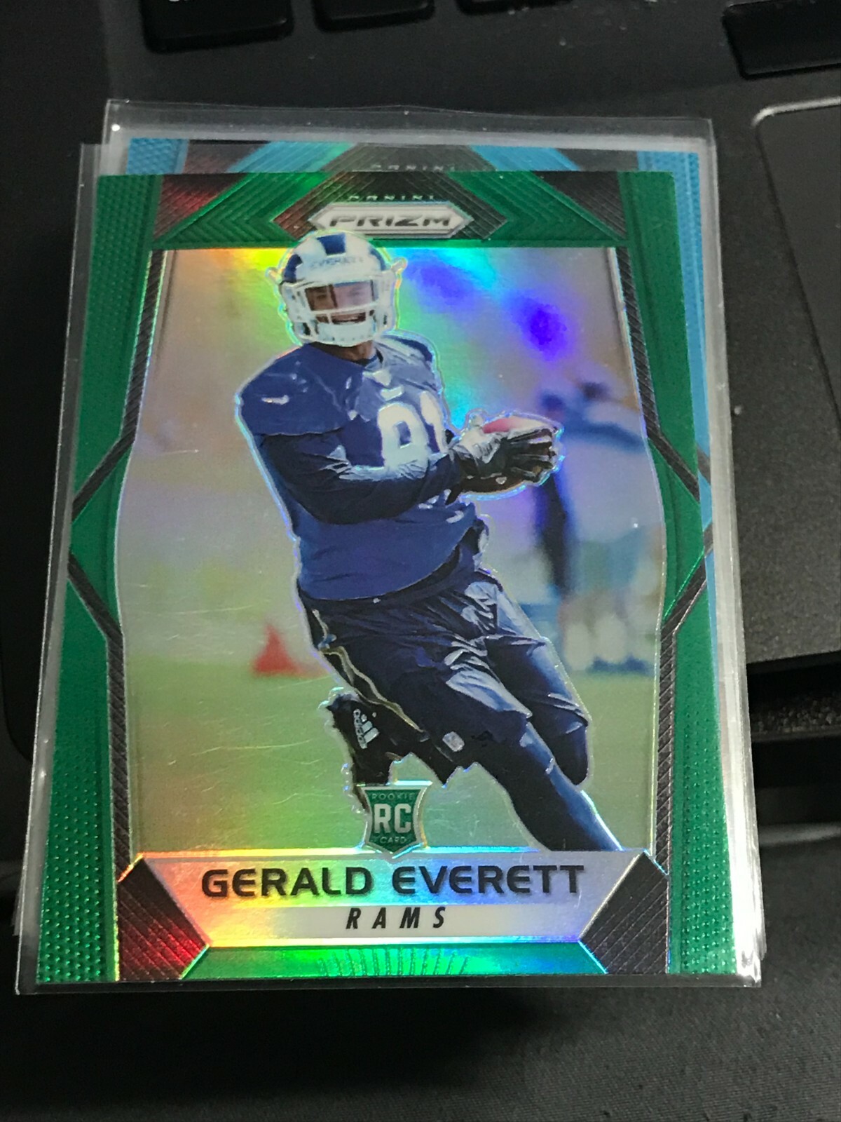 2017 Panini Prizm Prizms Green #241 Gerald Everett RC!