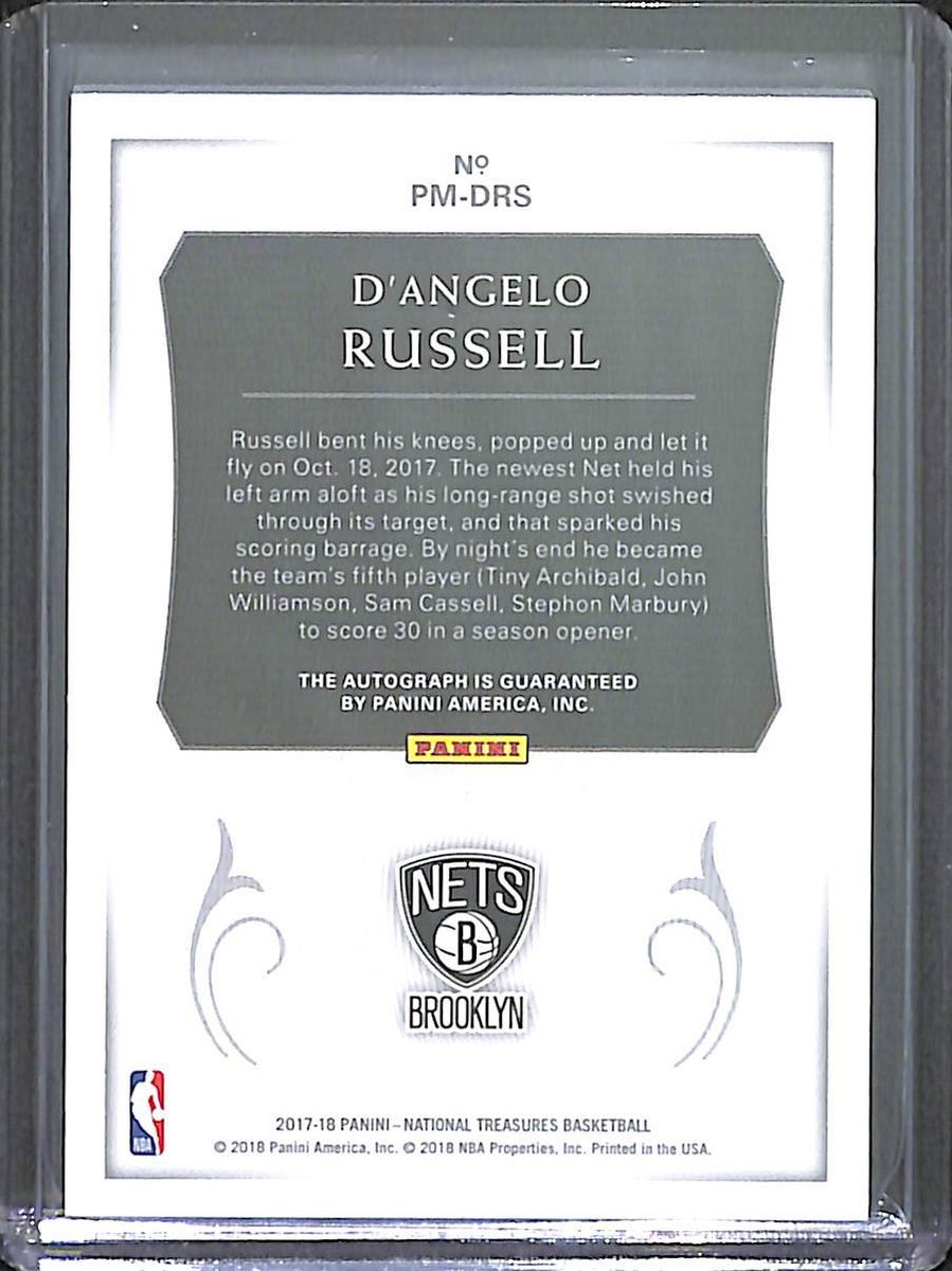 2017-18 Panini National Treasures Penmanship Autograph #PM-DRS D