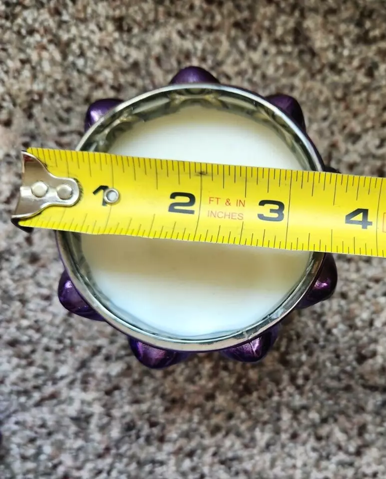 CHRISTIAN LACROIX MAISON "Granada e Hibisco" Púrpura Vidrio Mercurio VELA Foto 4 de 4