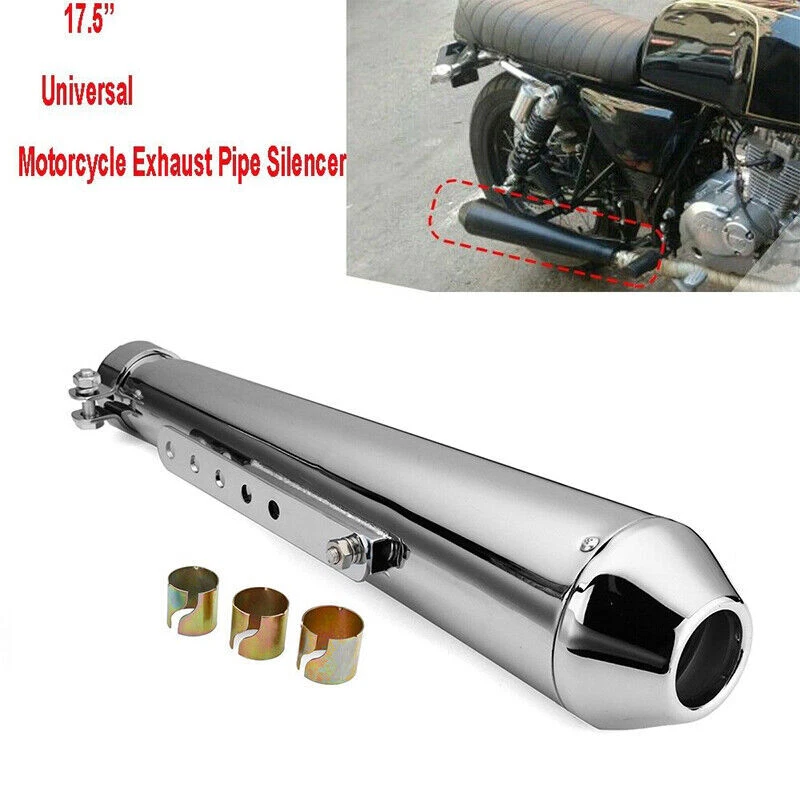 2pcs Universal Motorcycle Exhaust Pipe Muffler Silencer Fits for Suzuki Harley - Image 3 of 4