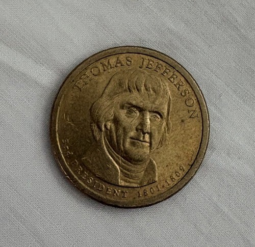 Rare Thomas Jefferson $1.00 Coin, 1801-1809, 2007 P, Position A Engraving - Picture 4 of 10