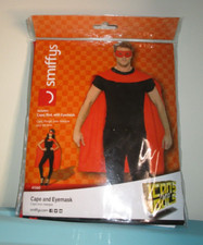 Smiffys Cape Red With Eye mask Costumes