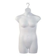 Ladies Plus Size Hanging Torso Form (White)