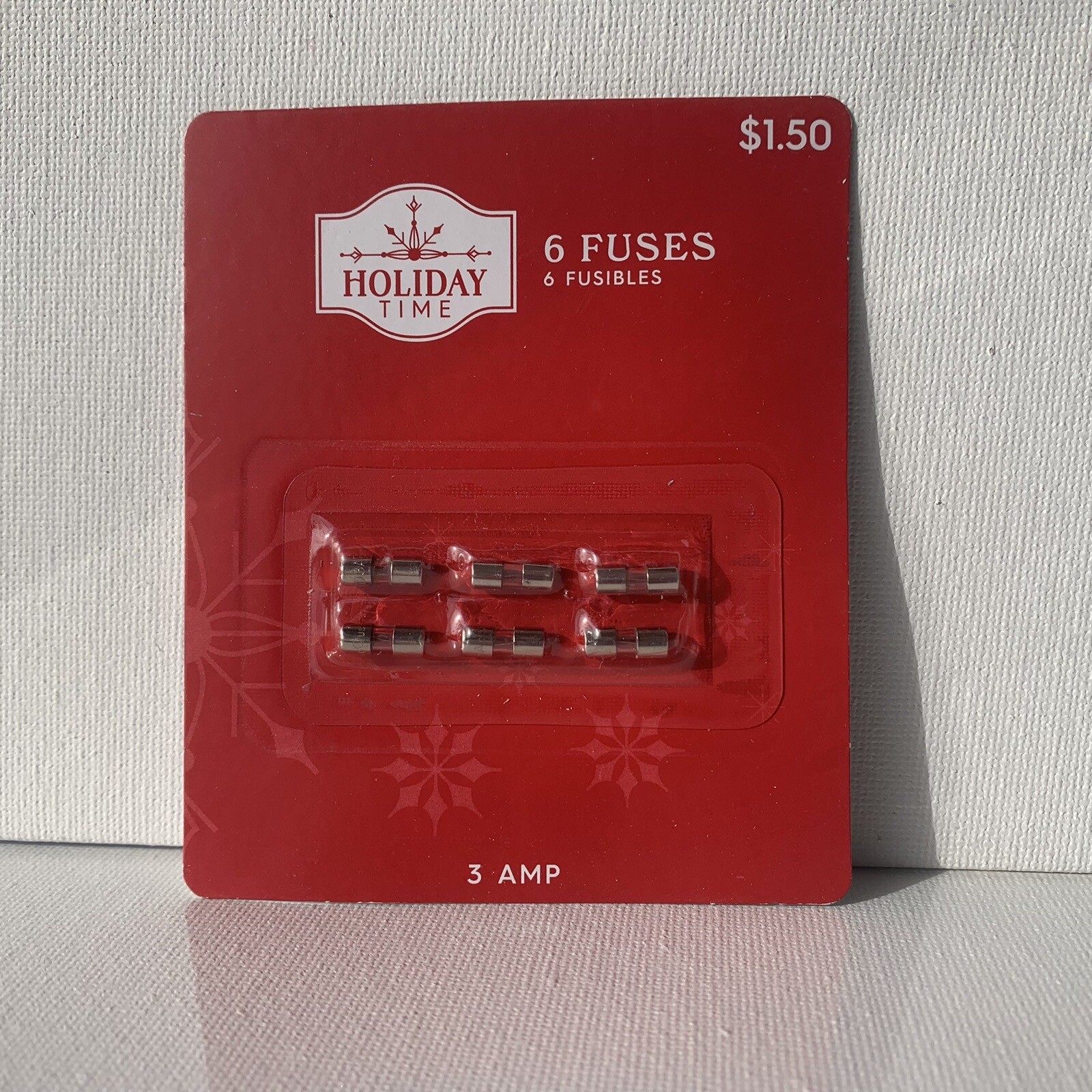 3 Amp Fuses for Christmas Light Strings 1 pack of 6 Replacement 3/8